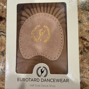 Eurotard Dancewear Brown Half Sole Dance Shoe